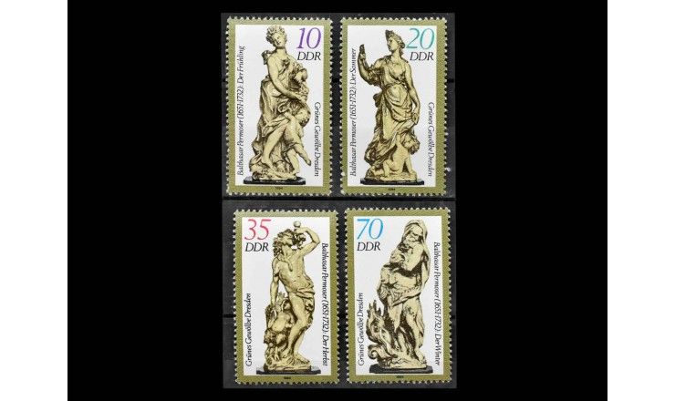 ГДР 1984 г. "Музей "Зеленые своды", Дрезден: Скульптуры"
