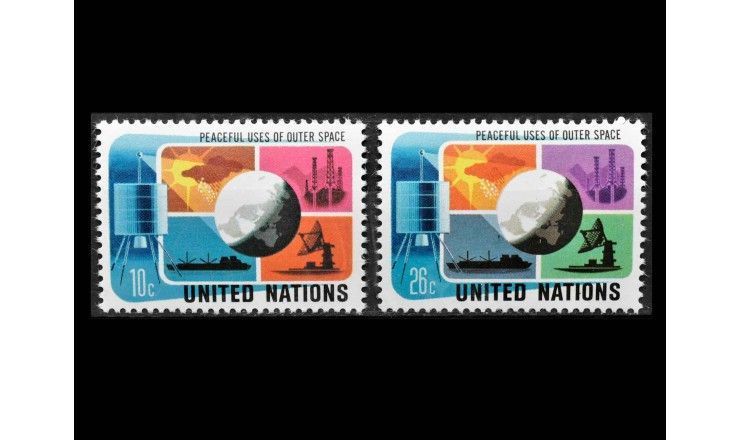 ООН (Нью-Йорк) 1975 г. "Использование космического пространства в мирных целях"