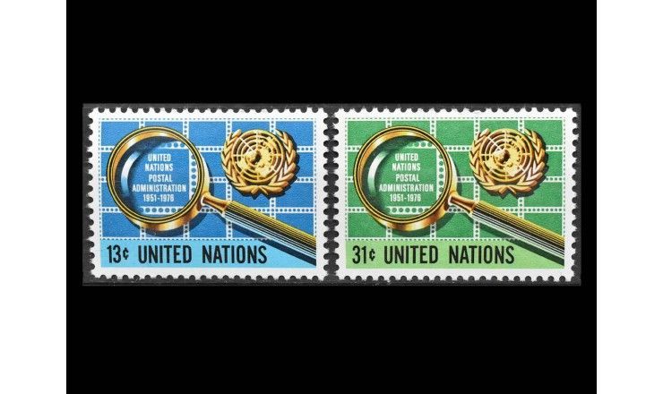 ООН (Нью-Йорк) 1976 г. "Почтовая администрация ООН (UNPA)"