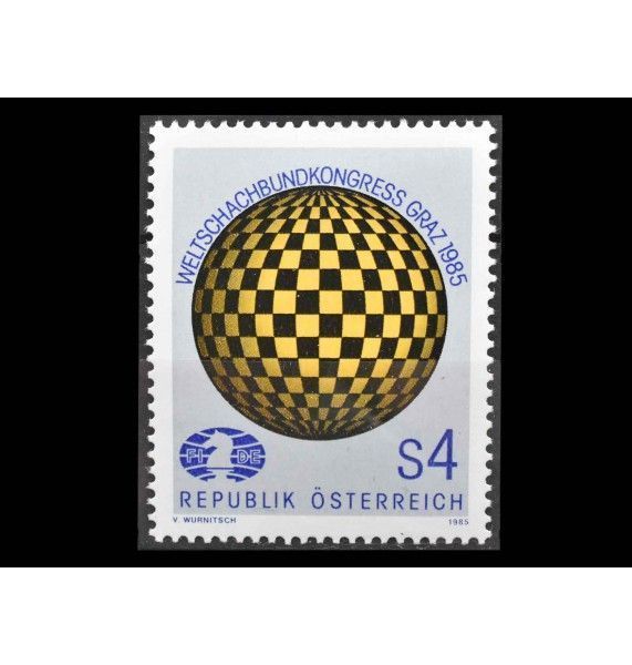 Австрия 1985 г. "Конгресс Всемирной шахматной федерации (ФИДЕ), Грац"  