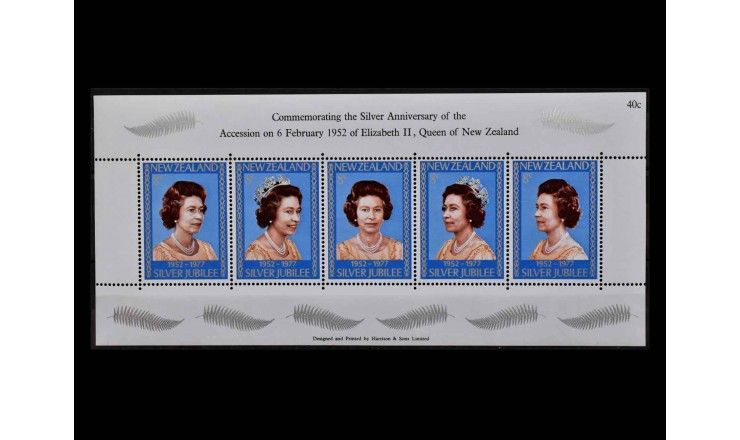 Новая Зеландия 1977 г. "25-летие регентства королевы Елизаветы II"