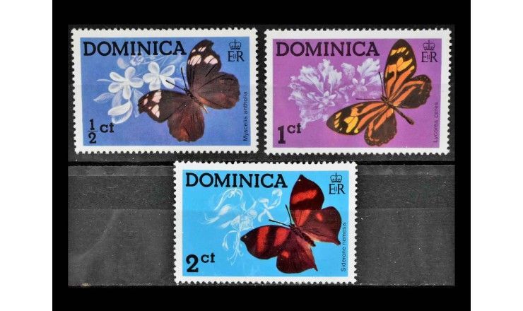 Доминика 1975 г. "Бабочки"