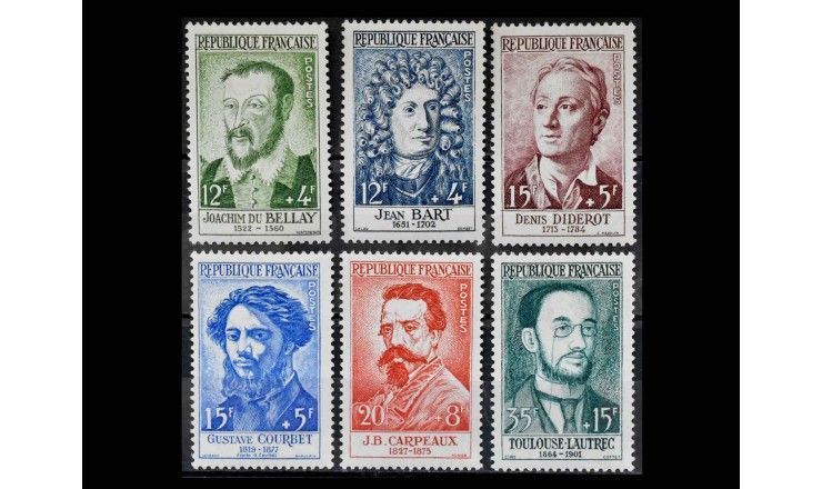 Франция 1958 г. "Красный крест: Личности"