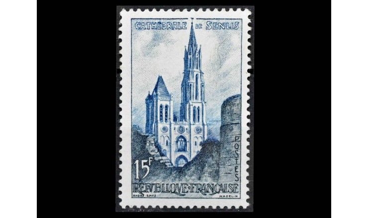 Франция 1958 г. "Санлисский собор"