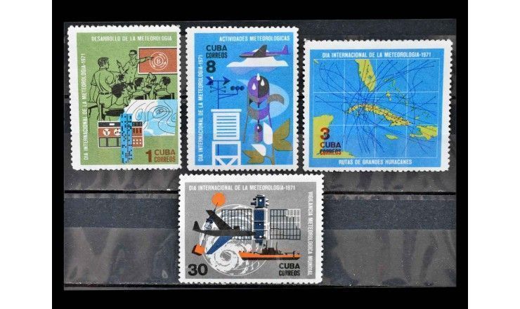 Куба 1971 г. "Всемирный метеорологический день" 