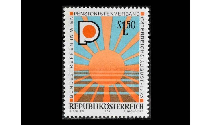 Австрия 1975 г. "Национальное собрание Австрийской ассоциации пенсионеров"
