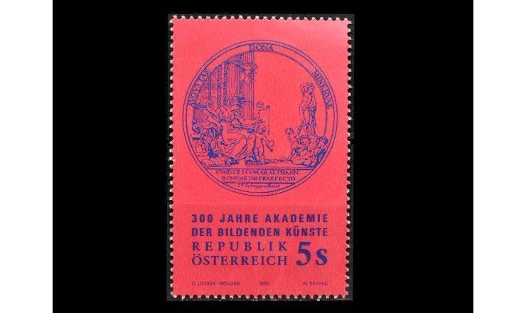 Австрия 1992 г. "300 лет Академии изобразительных искусств: Печать академии"