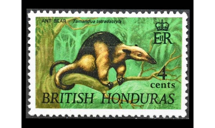 Британский Гондурас 1968/1972 г. "Стандартные марки: Фауна"
