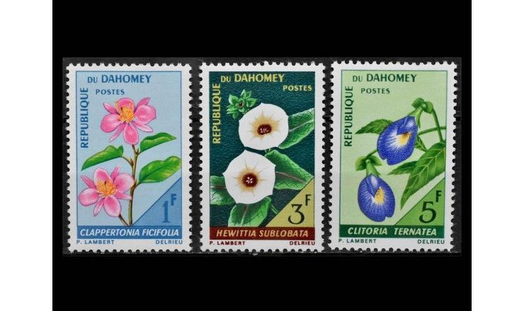 Дагомея 1967 г. "Стандартные марки: Цветы"