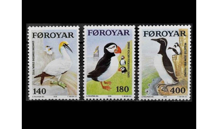Фарерские острова 1978 г. "Морские птицы"
