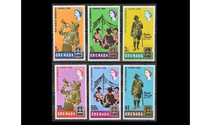 Гренада 1968 г. "Всемирный слет скаутов, Айдахо"