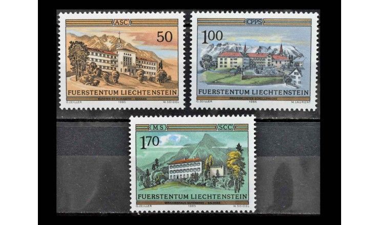 Лихтенштейн 1985 г. "Монастыри"