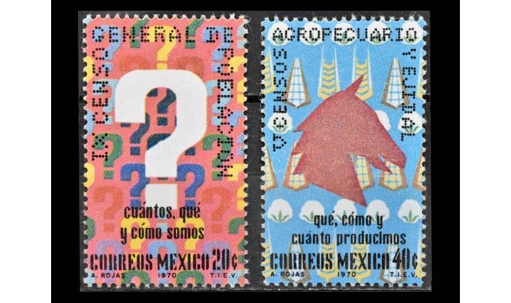 Мексика 1970 г. "Перепись населения и сельскохозяйственно-статистический обзор"