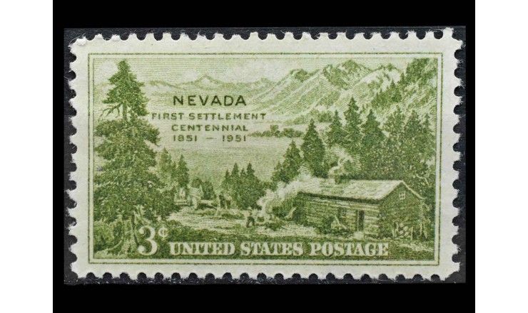 США 1951 г. "100 лет штату Невада" 