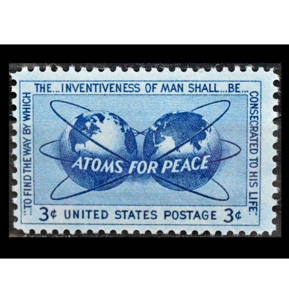 США 1955 г. "Атомная энергия для мира" 