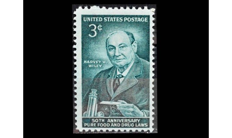 США 1956 г. "Харви Вашингтон Уайли, химик" 