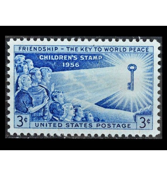 США 1956 г. "Вклад детей в мир во всем мире"