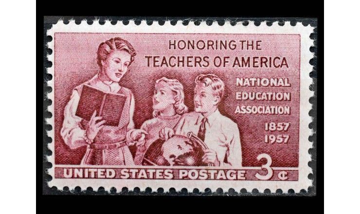 США 1957 г. "100 лет Ассоциации учителей"