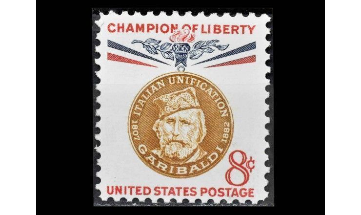 США 1960 г. "Борцы за свободу: Джузеппе Гарибальди"