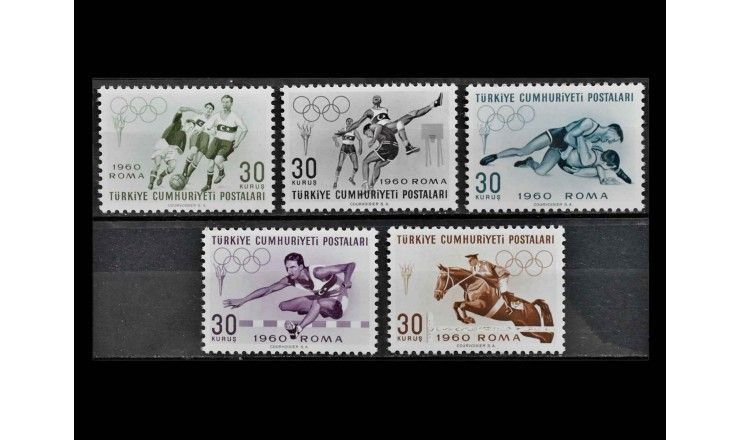Турция 1960 г. "Летние Олимпийские игры, Рим"