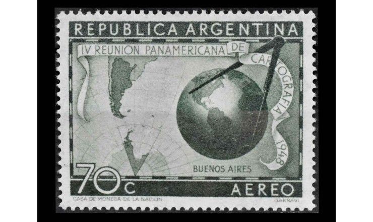 Аргентина 1948/1949 гг. "Панамериканский конгресс картографии, Буэнос-Айрес"