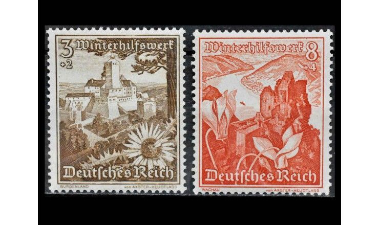 Германия (Третий Рейх) 1938 г. "Кампания «Зимняя помощь»: Поселок Форхтенштайн и альпийские цветы"