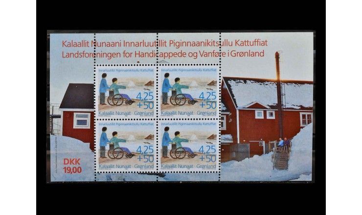 Гренландия 1996 г. "Региональное общество для умственно и физически неполноценных в Гренландии"