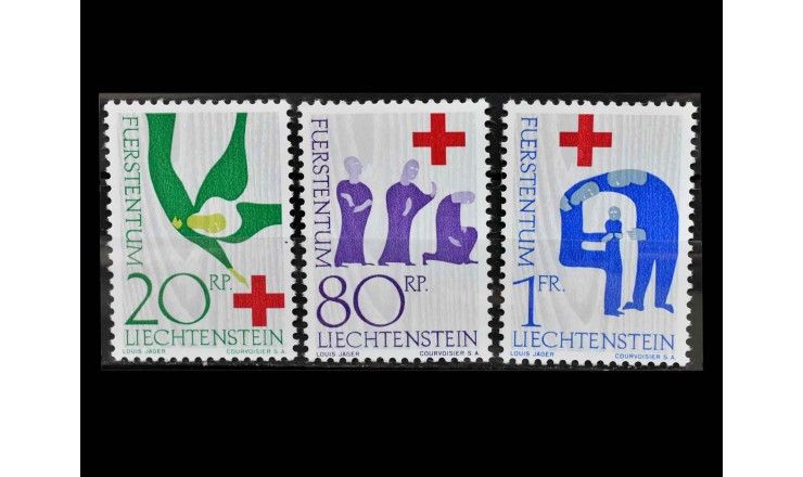 Лихтенштейн 1963 г. "100 лет Международному Красному Кресту"