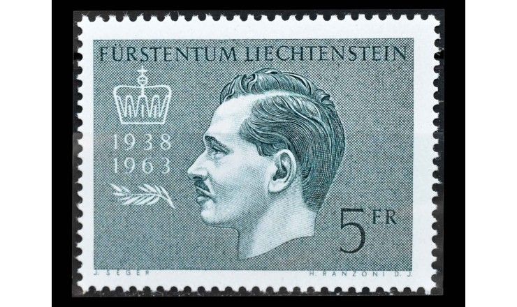 Лихтенштейн 1963 г. "25-летие восшествия на престол князя Франца Иосифа II"