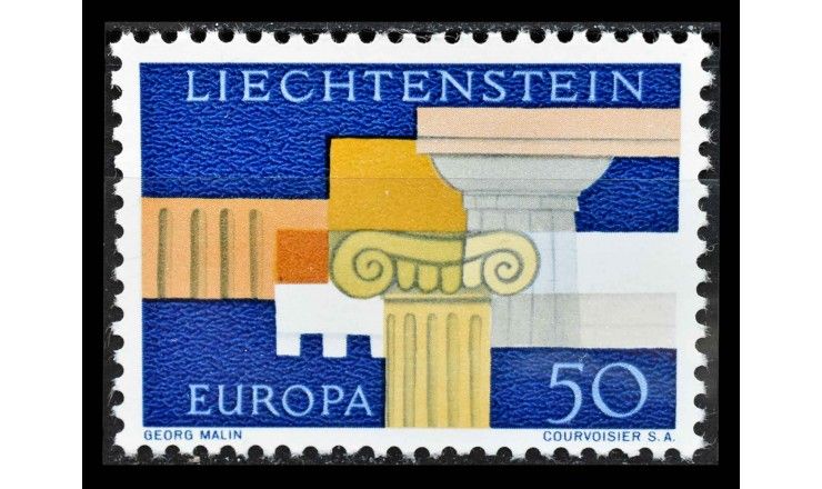 Лихтенштейн 1963 г. "Европа (СЕПТ): Элементы греческой архитектуры"