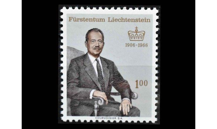 Лихтенштейн 1966 г. "60 лет со дня рождения принца Франца Иосифа II"