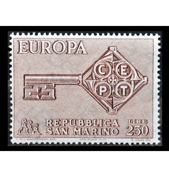 Сан-Марино 1968 г. "Европа: СЕПТ"