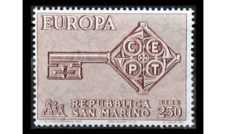 Сан-Марино 1968 г. "Европа: СЕПТ"