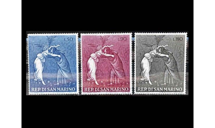 Сан-Марино 1968 г. "Рождество: Детали картины Сандро Боттичелли"