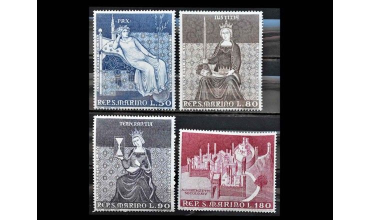 Сан-Марино 1969 г. "Фрески в Сиене" 