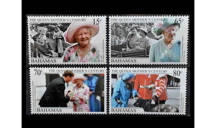 Багамские острова 1999 г. "99 лет со дня рождения королевы-матери Елизаветы" 