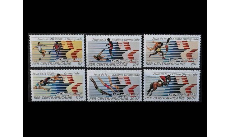 ЦАР 1982 г. "Летние Олимпийские игры 1984, Лос-Анджелес"