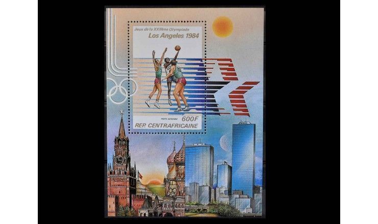 ЦАР 1982 г. "Летние Олимпийские игры 1984, Лос-Анджелес" 