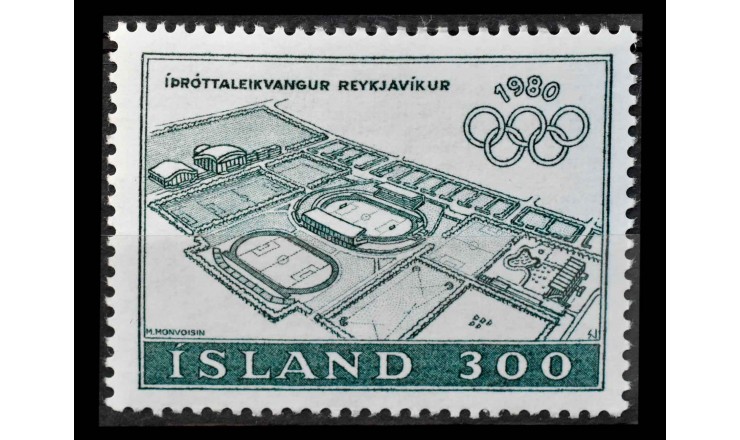 Исландия 1980 г. "Летние Олимпийские игры, Москва"