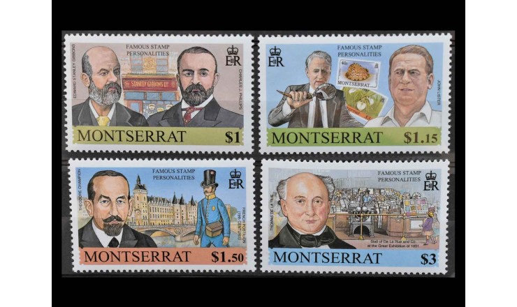 Монтсеррат 2001 г. "Деятели филателии"