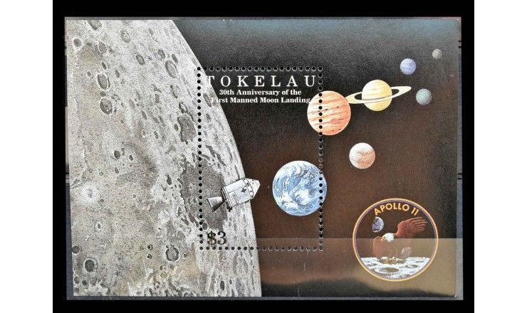 Токелау 1999 г. "30 лет со дня первой высадки на Луну"