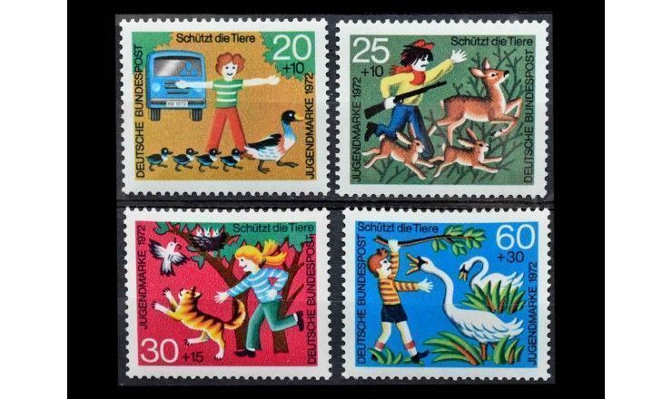 ФРГ 1972 г. "Молодежь: Благополучие животных"