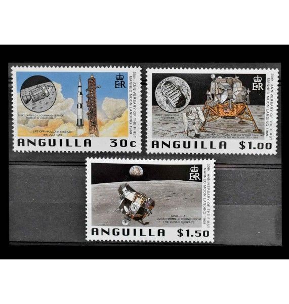 Ангилья 1999 г. "30-летие первой высадки на Луну"