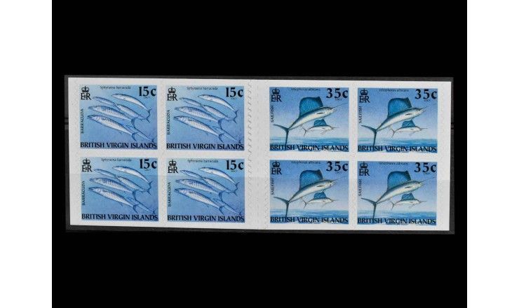 Британские Виргинские острова 2004 г. "Рыбы" (самоклейка, буклет) 