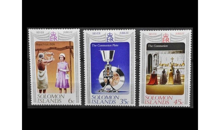 Соломоновы Острова 1977 г. "25 лет правления королевы Елизаветы II"