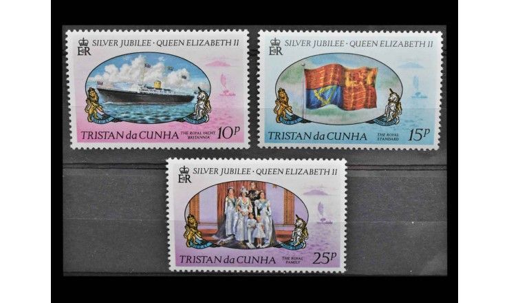 Тристан-да-Кунья 1977 г. "25 лет правления королевы Елизаветы II"