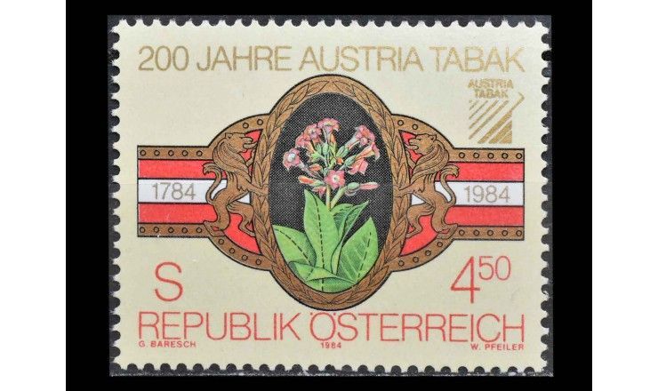 Австрия 1984 г. "200 лет австрийскому табаку"