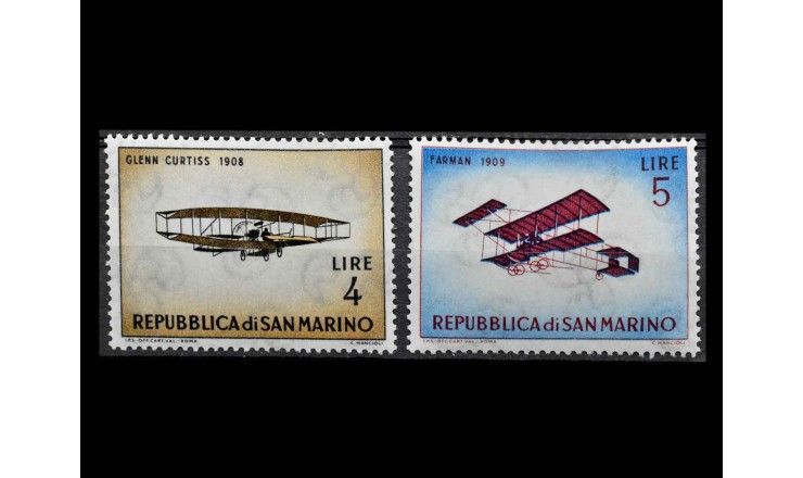 Сан-Марино 1962 г. "Старинные самолеты"