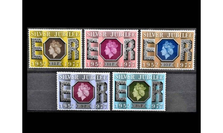 Великобритания 1977 г. "25 лет правления королевы Елизаветы II"