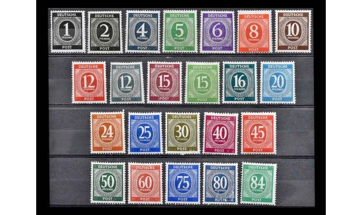 Германия (Союзная оккупация) 1946 г. "Стандартные марки"   